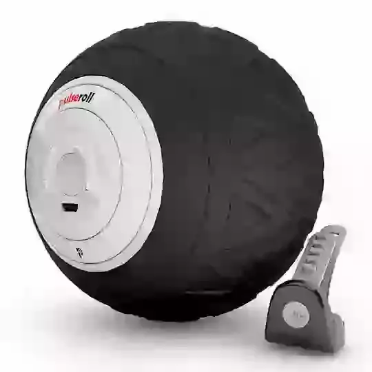 Pulseroll 4 Speed Vibrating Single Ball - Black